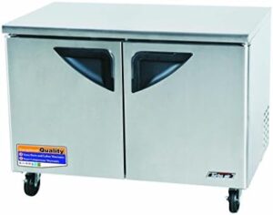 Turbo Air Deluxe Under-Counter Refrigerator TUR-48SD with energy-efficient cooling system and ample storage space