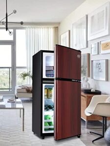 Mini Fridge With Freezer, Compact Refrigerator, and Adjustable Thermostat for Bedroom, Office, Kitchen, Apartment, Dorm